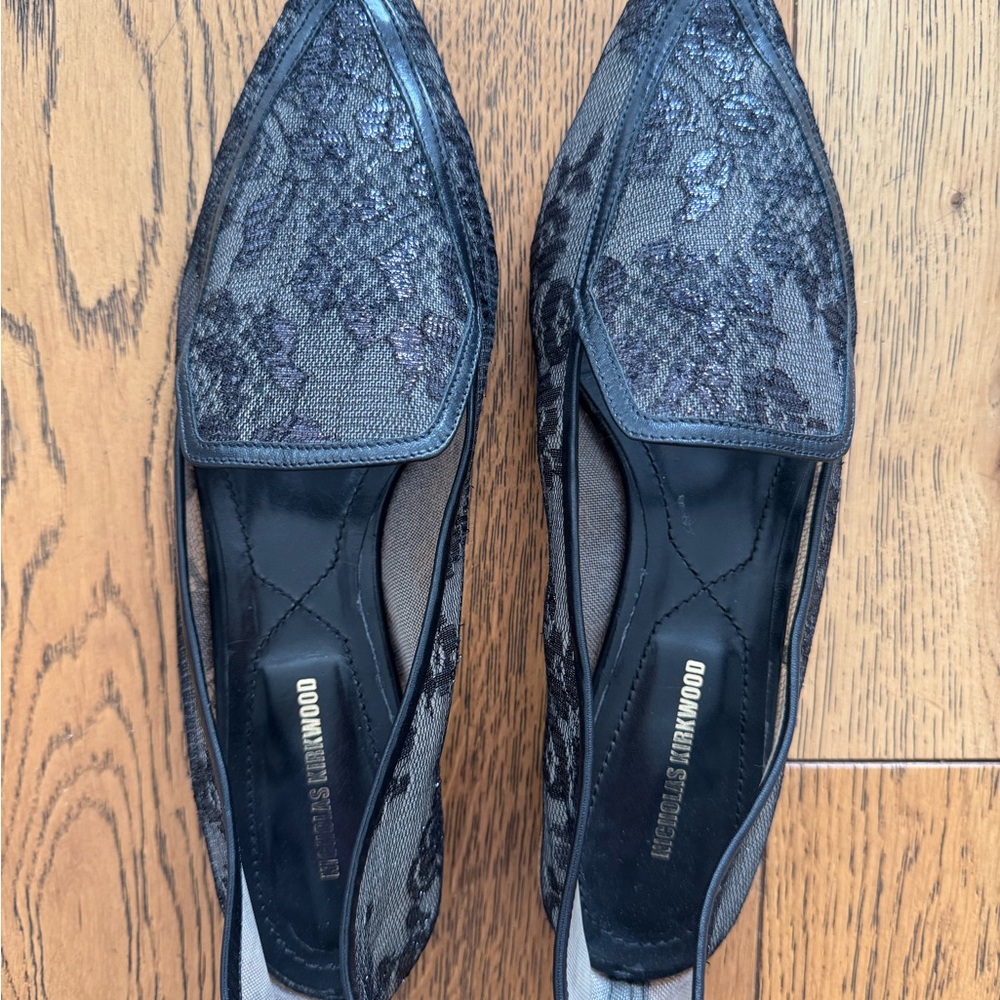 Nicholas Kirkwood Black Flats